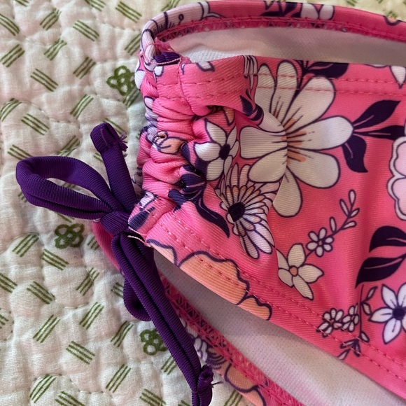 Wallflower Girl’s 2pc Bikini Swimsuit, Size 7 - Picture 3 of 11